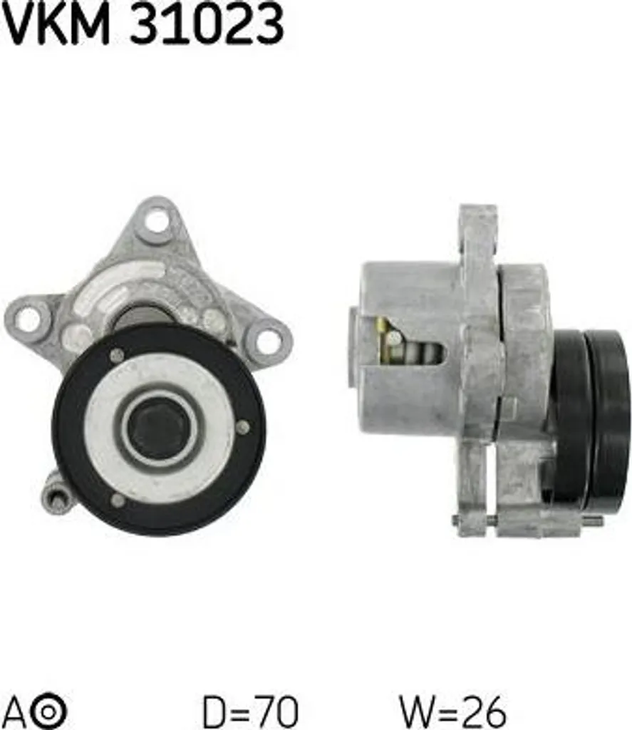 Galet tendeur de courroie trapézoïdale SKF VKM 31023 pour Polo 6V