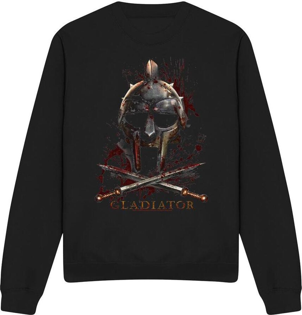 Gladiator - Sweatshirt für Herren/Damen Uni TV13043 (S) (Schwarz)
