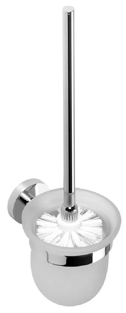 Accessorio Bagno Sapho X-Round XR303: Scopino a Parete Cromo/Vetro