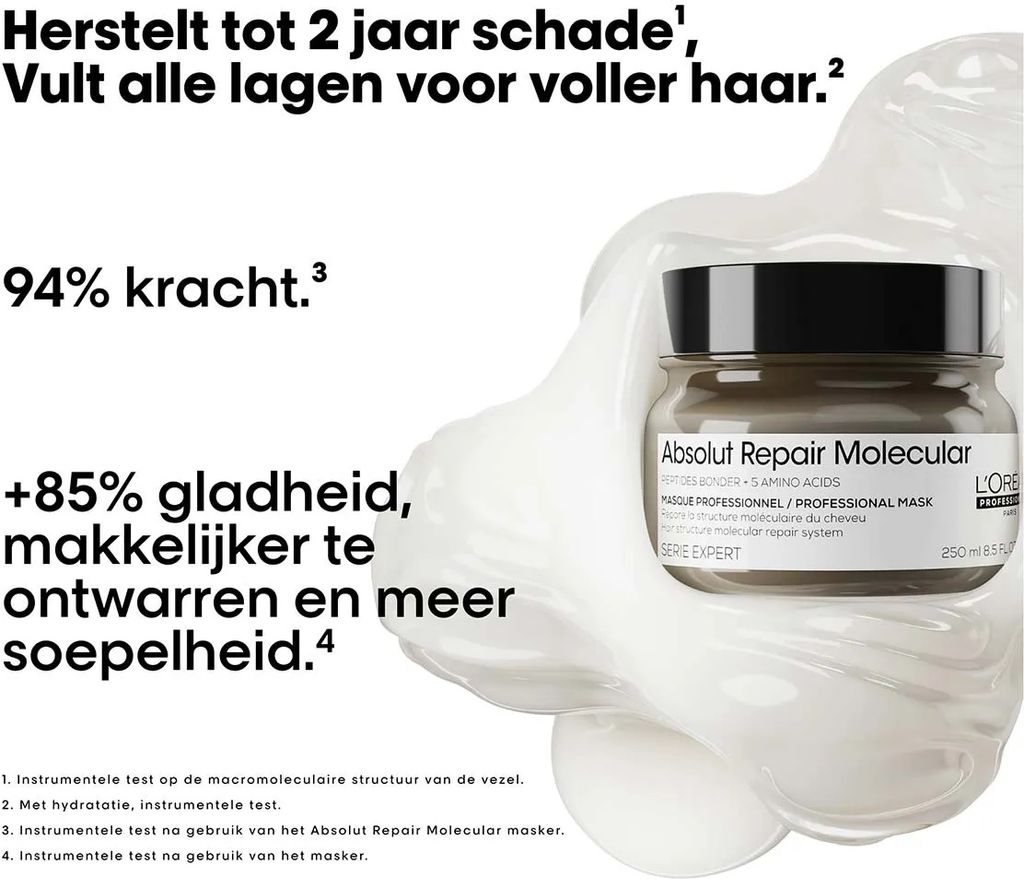 Loreal Serie Expert Absolut Repair Molecular Maske 500ml Produktbild 4