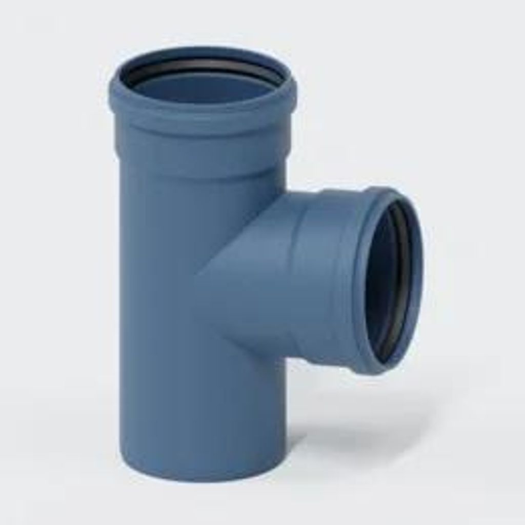 POLOPLAST Abzweig, POLO-KAL NG, 160/160mm, 87,5°, Steckmuffe, PP-MD, EPDM, blau, 1 Stk.