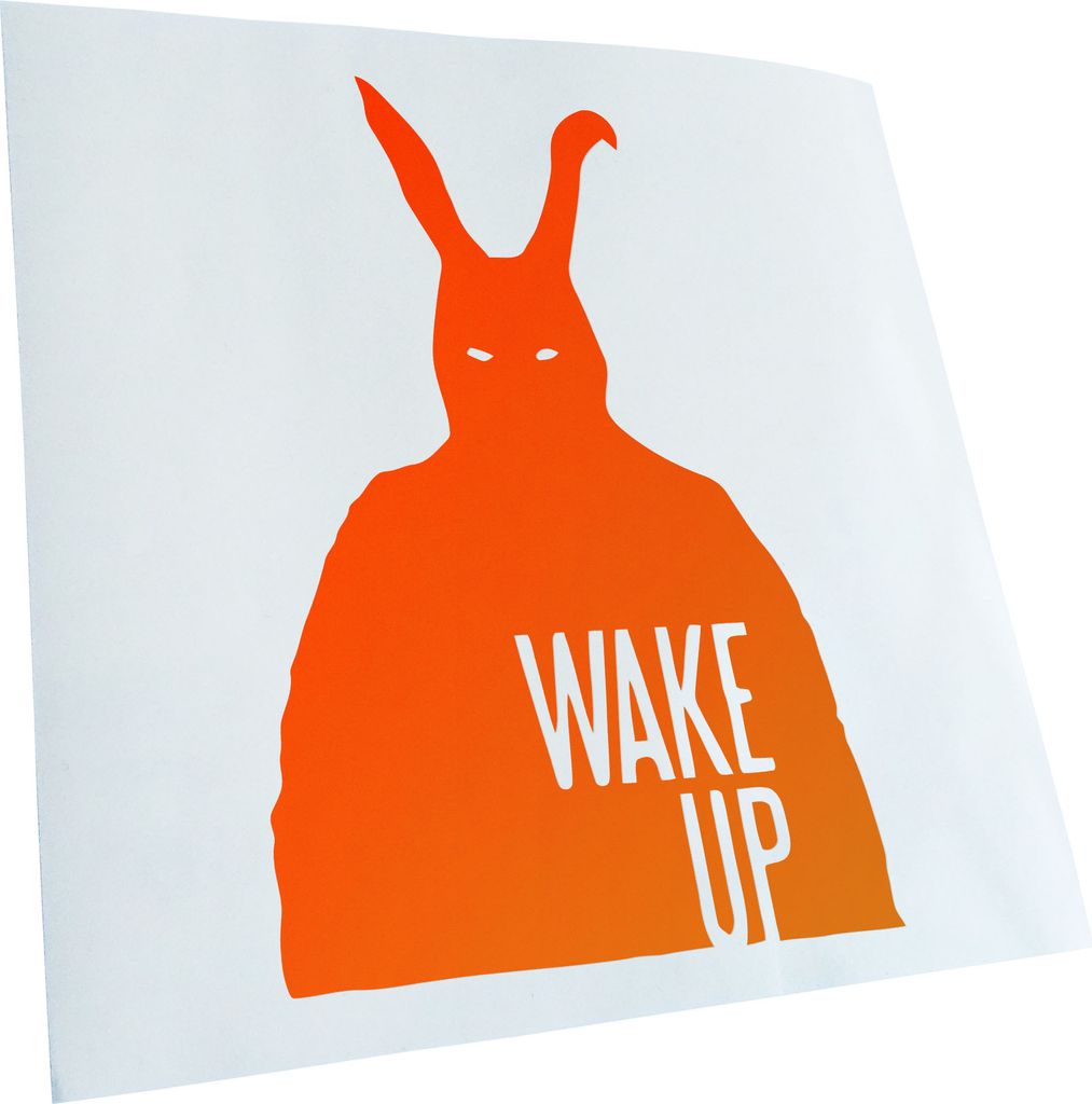 Kiwistar - Autoaufkleber - Frank - Bunny Man Heckscheibe - Aufkleber für Auto Kfz Fahrrad, LKW, Truck Mofa