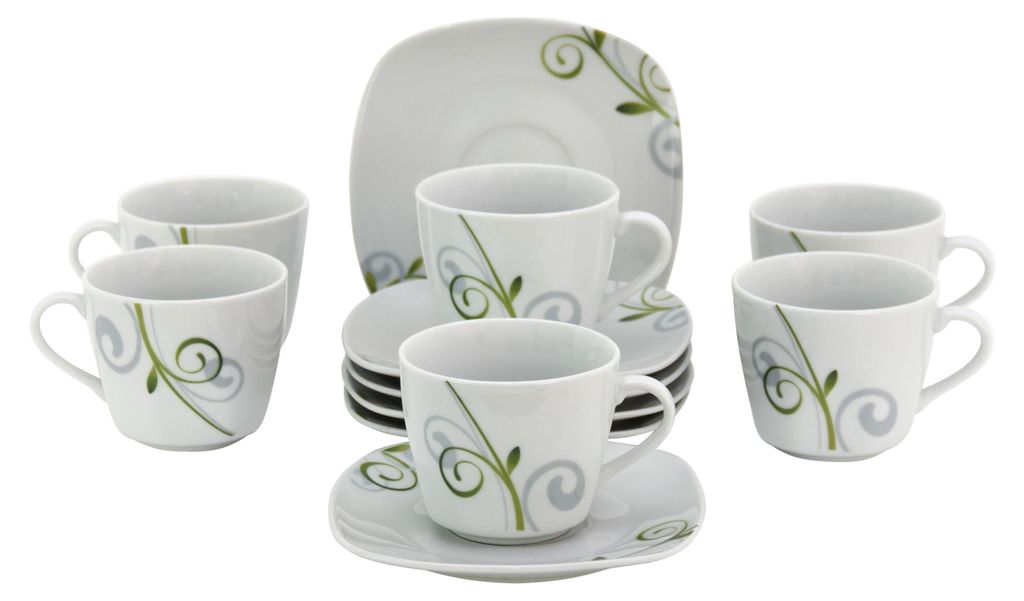 6er Set Espressotasse 11cl mit Espressountertasse 12,3cm Obrázek produktu 