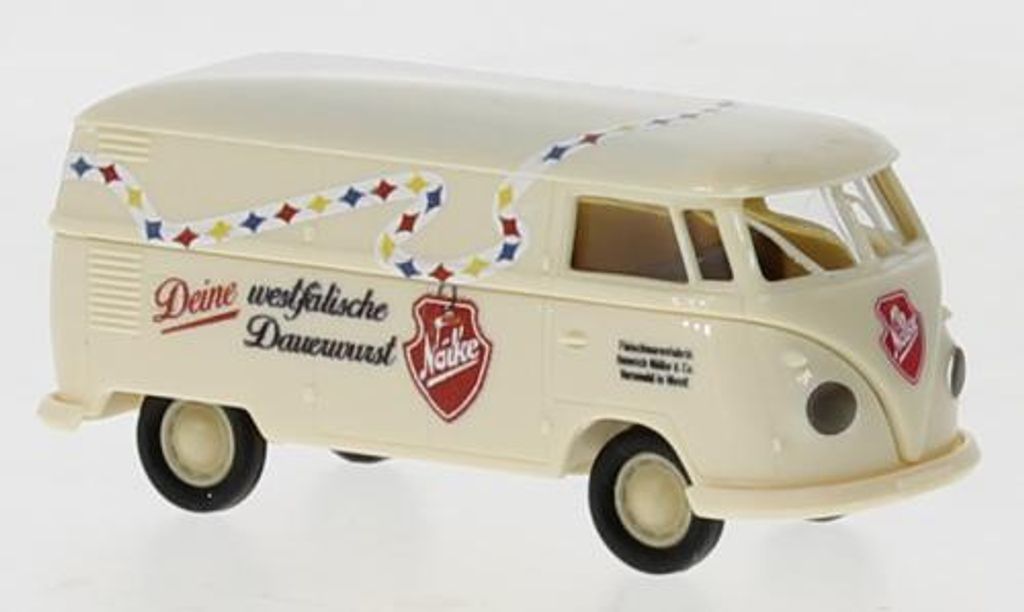 Brekina 32776 - 1/87 VW T1b Kasten, Nölke Dauerwurst, 1960 - Neu