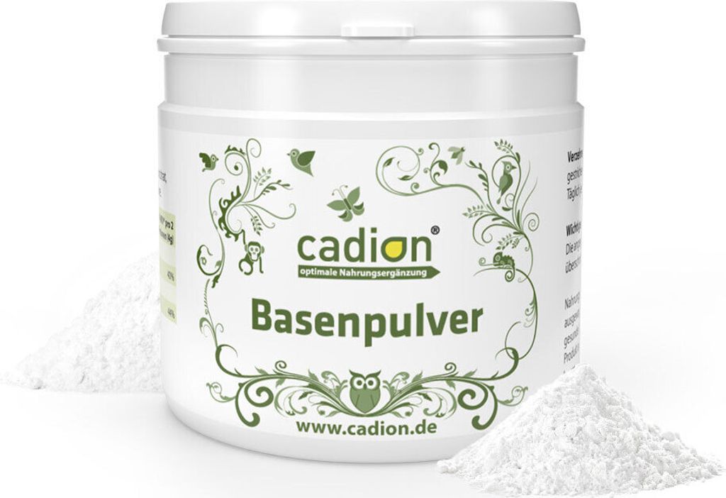 Basen Pulver mit Folsäure 400g Dose (200 Portionen) SÄURE-BASEN-HAUSHALT inklusive 4 Urin Teststreifen