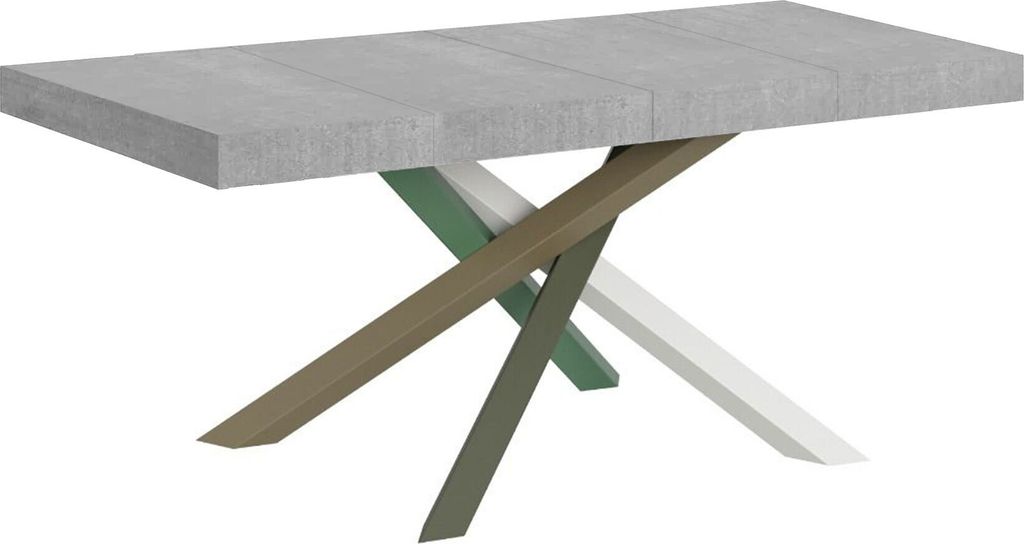 Ausziehtisch 120/380x90 cm Volantis Premium Betonbeine mehrfarbig 4/A