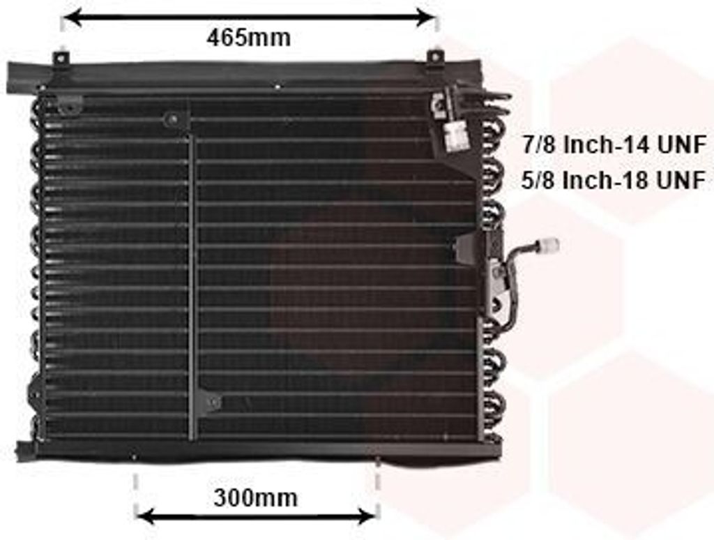 VAN WEZEL 30005160 Kondensator Klimaanlage Klimakondensator passend für MERCEDES-BENZ Stufenheck (W124)