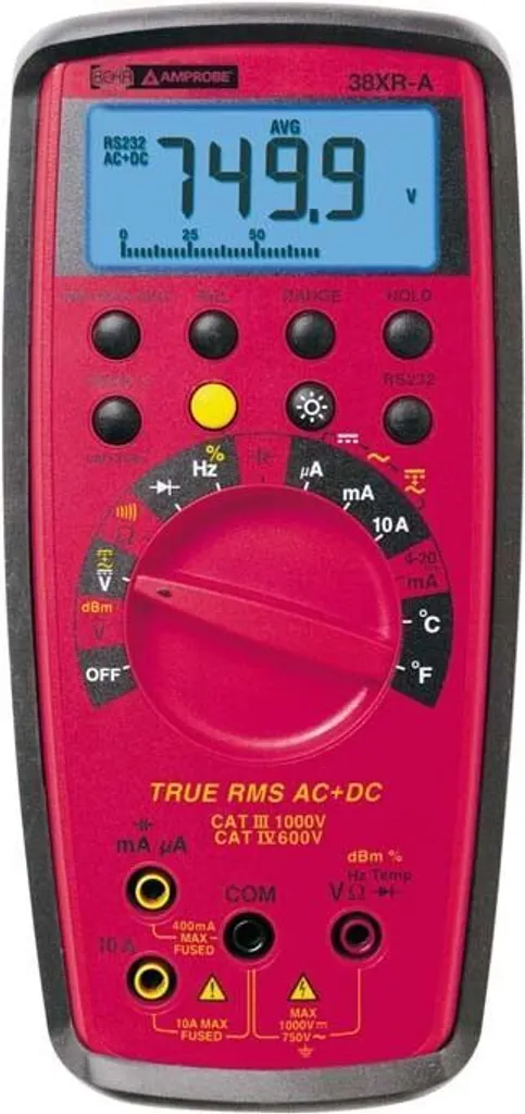 Multimètre numérique Beha-Amprobe 38XR-A-D - Testeur TRMS (3454705)