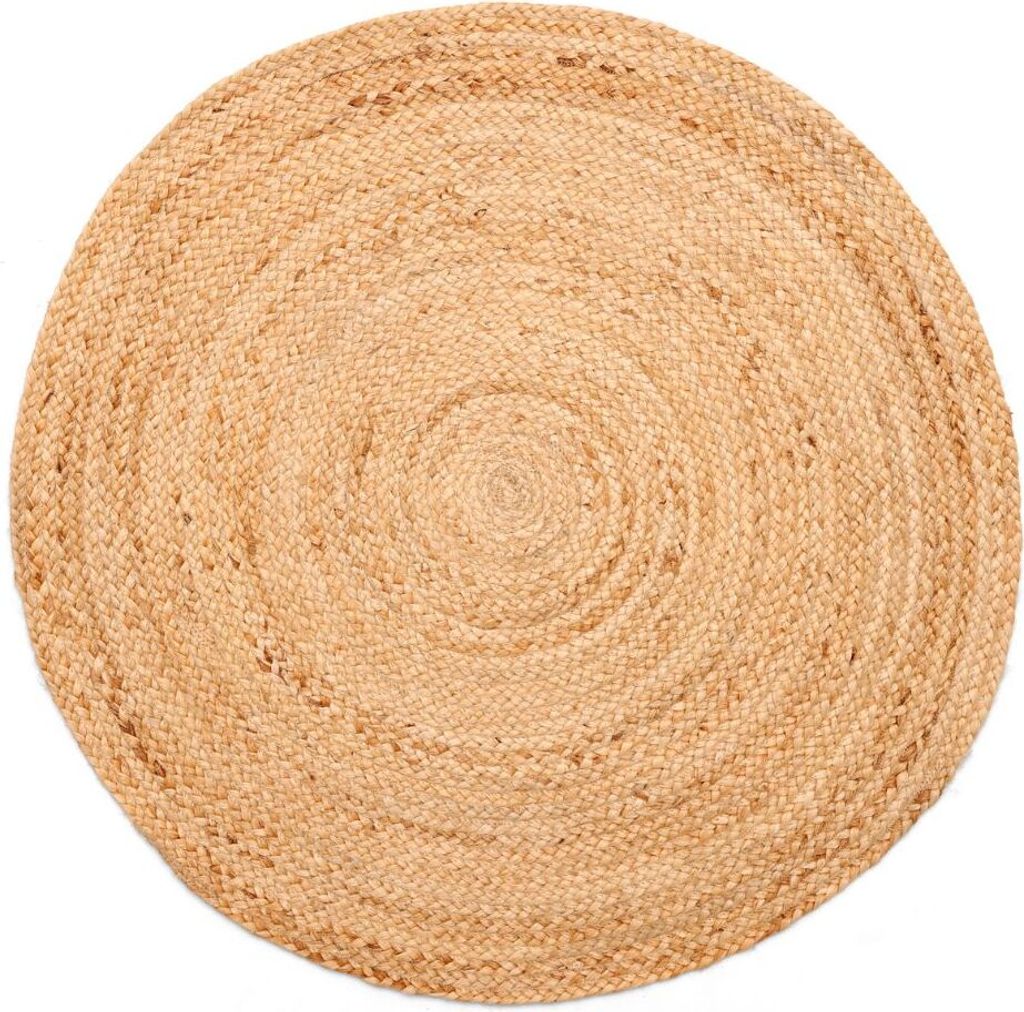 Natürlicher Jute-Teppich NATURE rund diverse Größen, Maße:120x120cm