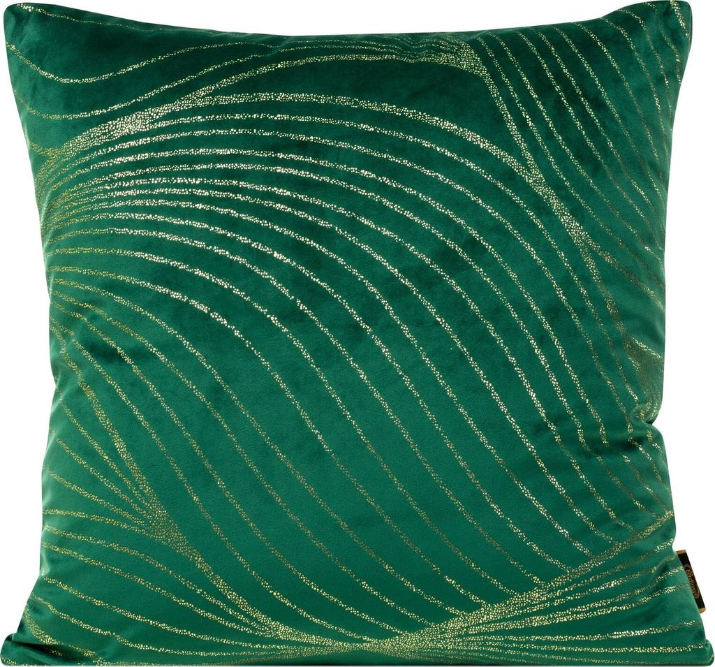 EUROFIRANY | Kissenbezug - 45x45 cm - Dunkelgrüner - Velours