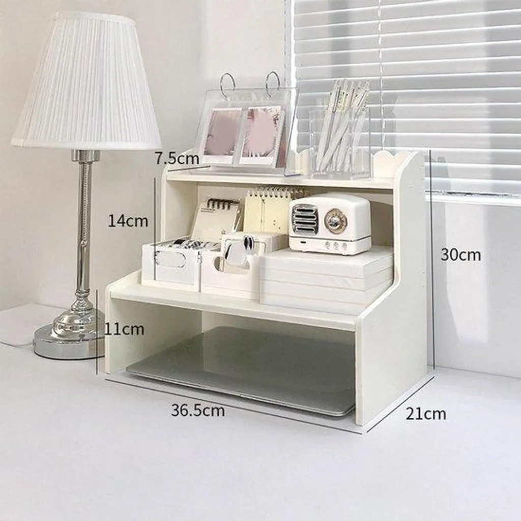Organiseur de bureau bois idéal pour télétravail - Rangement compact