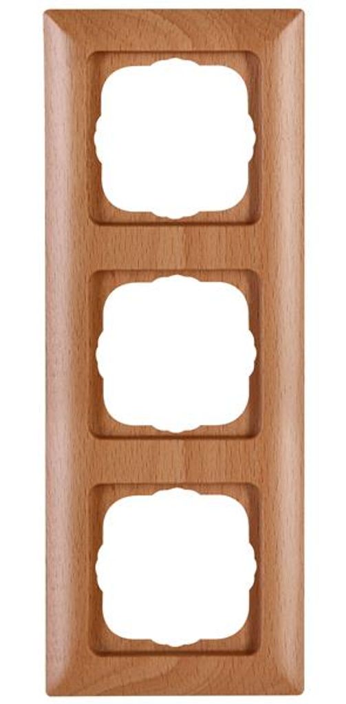 Kopp MILANO – Abdeckrahmen 3-fach, Farbe: Buche