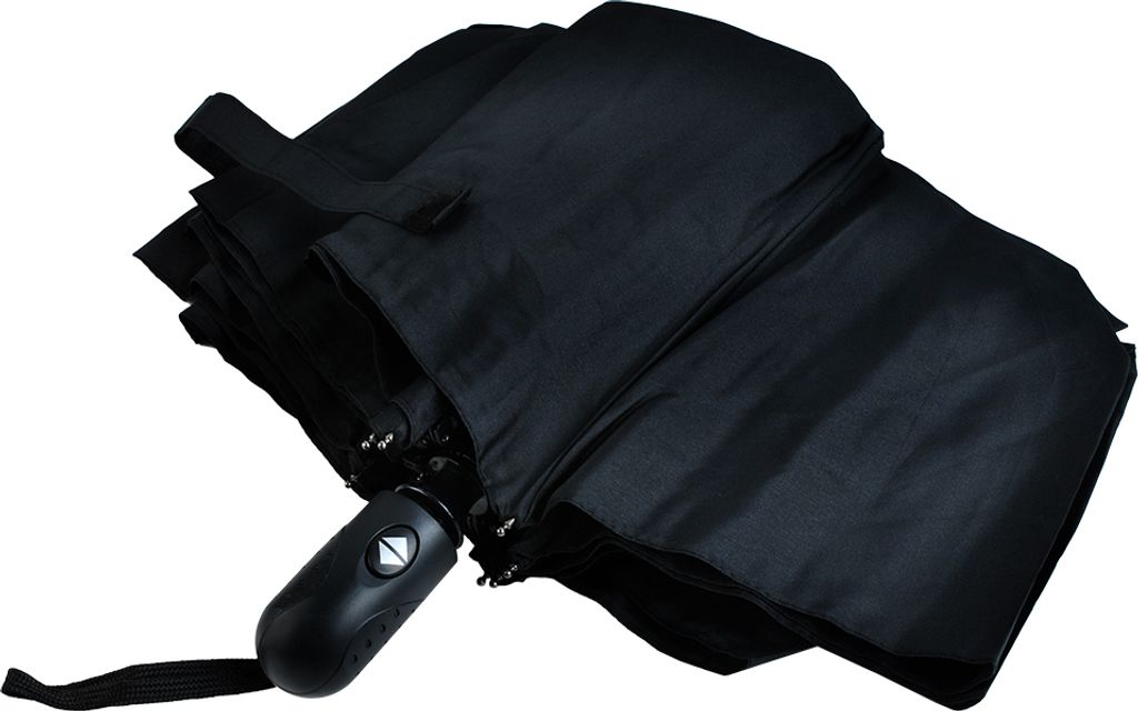 Faltbarer Regenschirm Transparent Automatisch 110cm Schwarz Produktbild