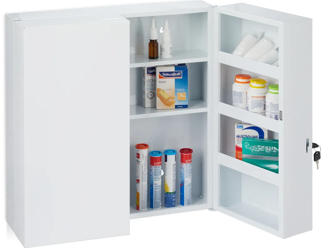 Armoire à pharmacie de secours pour organiser les soins de la maison
