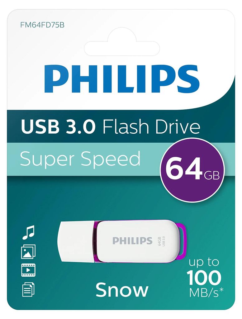 Philips FM64FD75B Snow edition 3.0 - Unità flash USB - 64 Immagine del prodotto 