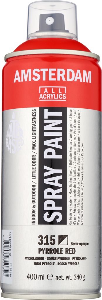 Amsterdam Sprühfarbe Spraydose hochpigmentiert 400 ml Pyrrolrot 315