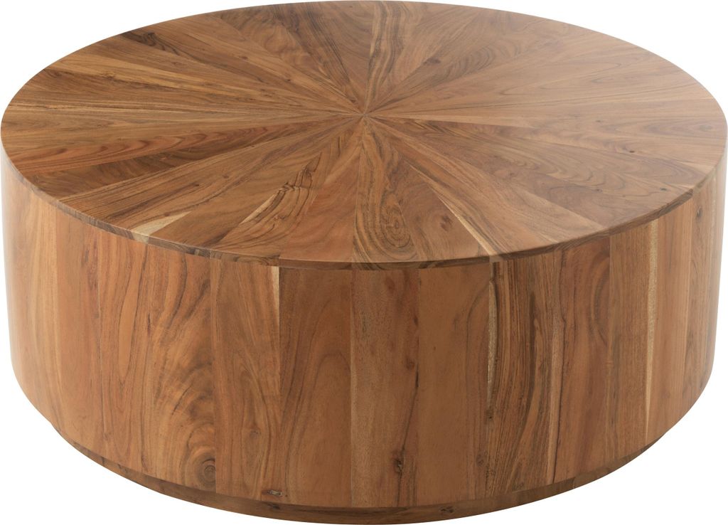 Runder Couchtisch aus Akazienholz Produktbild 