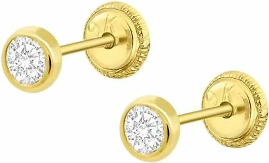 Orecchini A Lobo Donna In Oro 9K (375) - Gioiello Elegante Carissima Gold - Regalo In Confezione Lussuosa - Ispirazione Italiana