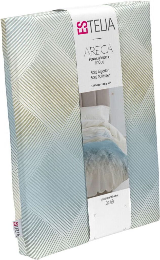Bettdeckenbezug Alexandra House Living Areca Bunt 220 x 220 cm