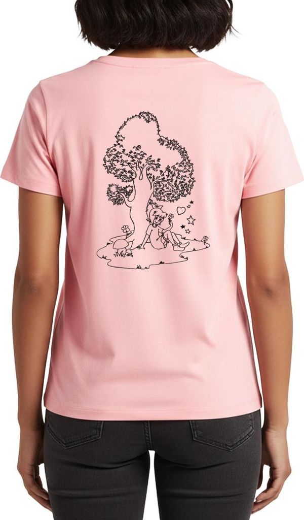 Spreadshirt Bibi Blocksberg Mit Bibi Und Großem Baum Frauen Premium T-Shirt, 4XL, Rosa