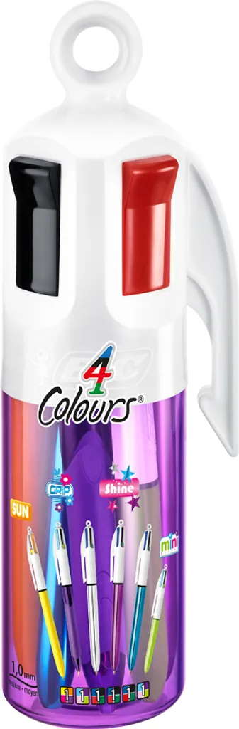 BIC 962612 Set 6 Penne 4 Colori Retrattili Collezione Speciale