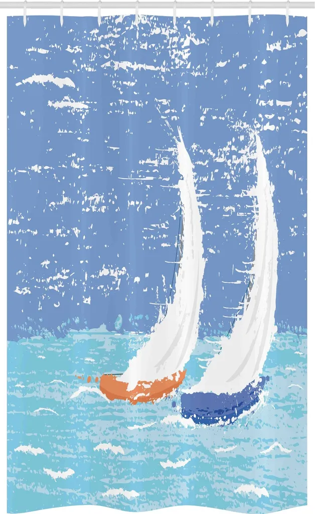 Tenda Doccia Nautica 120x180 cm ABAKUHAUS - Barca a Vela in Tessuto