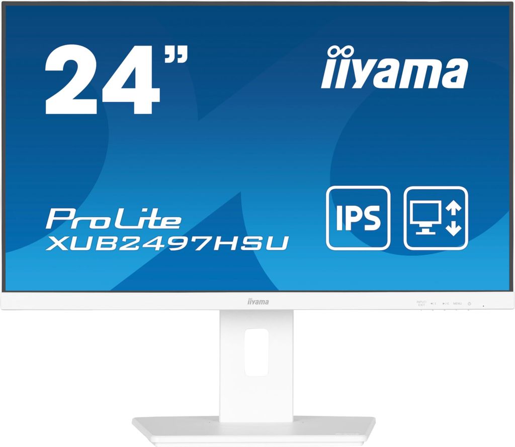 iiyama 24" WHITE IPS-panel, 1920x1080@100Hz, 15cm Height Zdjęcie produktu 