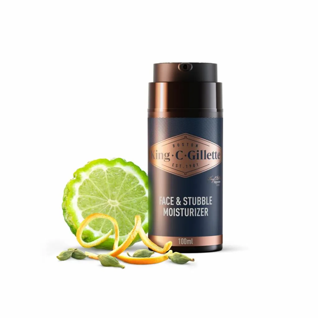 King C. Gillette Crème Hydratante Visage et Barbe 100ml Soin Homme