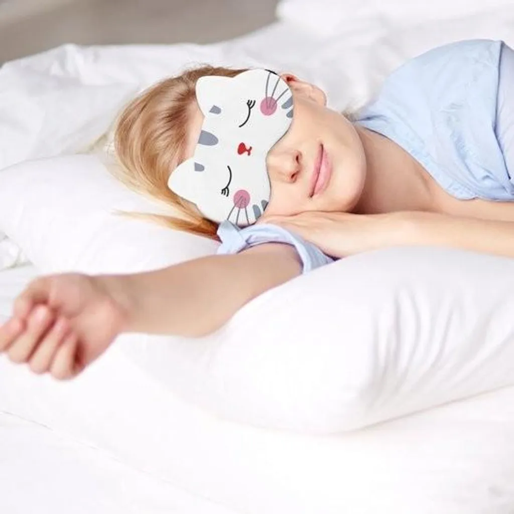 Dormir partout avec le masque de sommeil enfant chat - Solution 3 pièces - 2