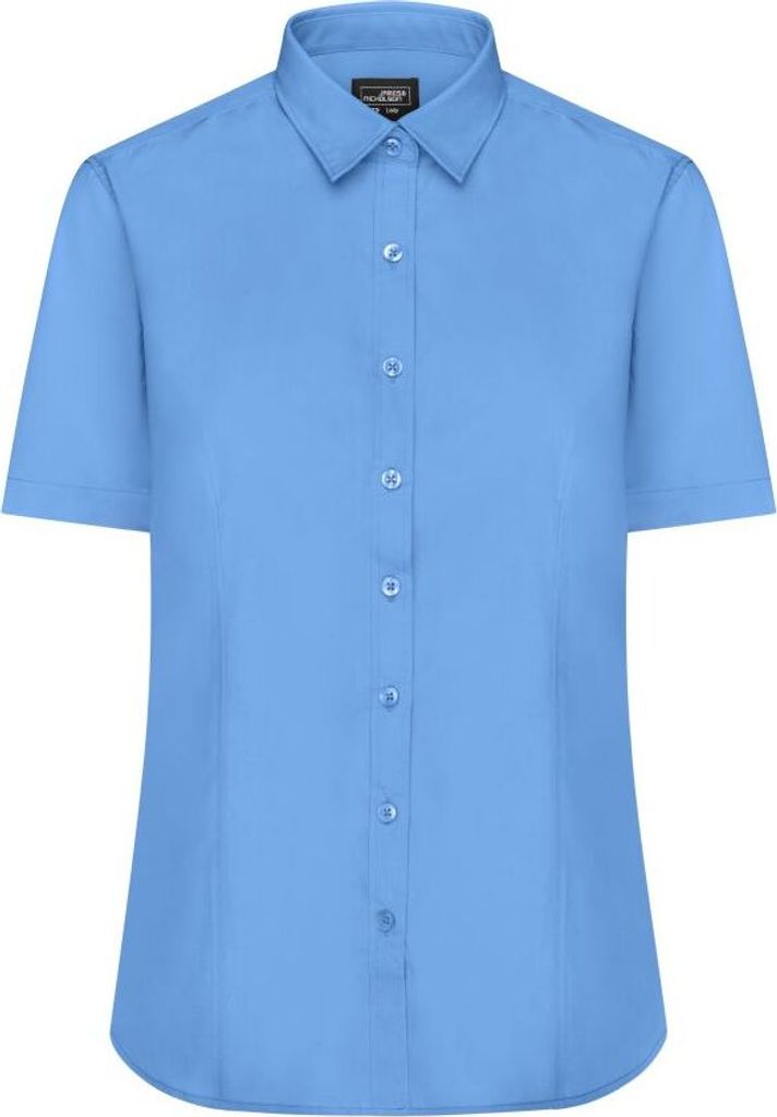 Klassisches Shirt aus pflegeleichtem Mischgewebe aqua, Gr. XS
