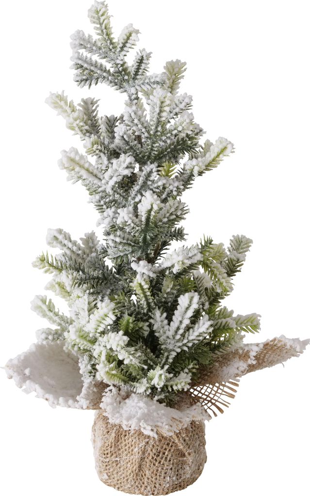Boltze Home künstlicher Weihnachtsbaum Dekoration Schnee 31cm grün