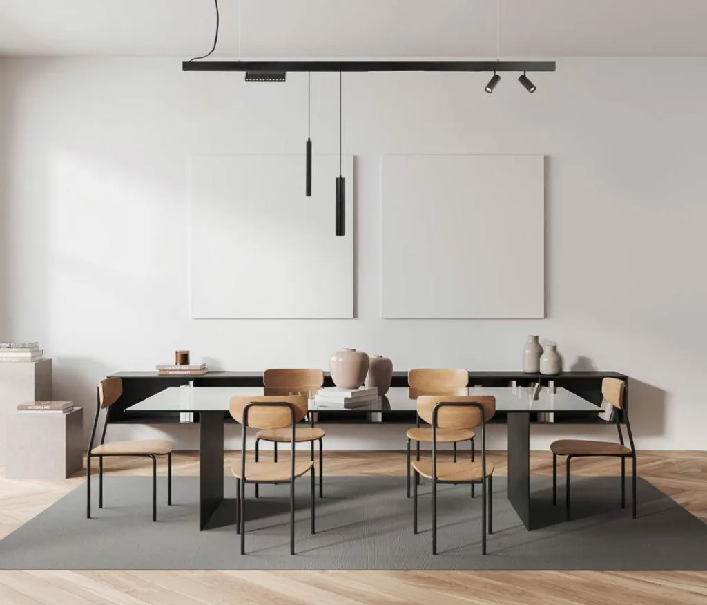 Spot LED Magnétique 12W 3000K : Solution pour Éclairage Modulable Noir