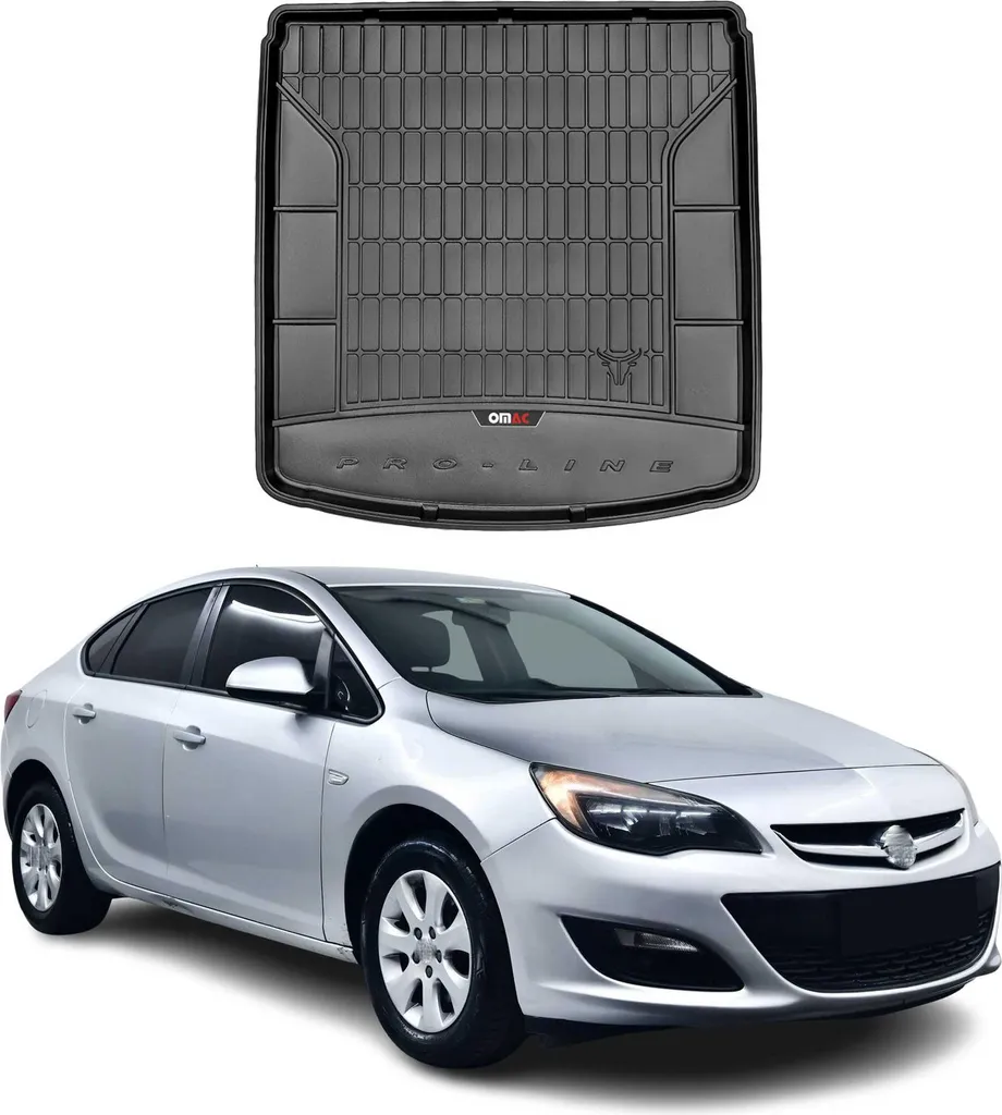 Vasca Baule Su Misura Opel Astra J 2012-2019 - OMAC Gomma Nera TPE