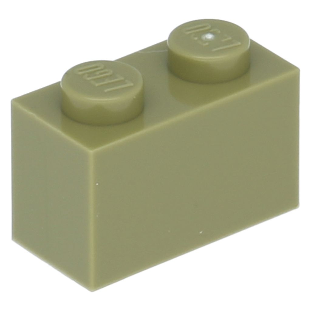 Lego 10 Stück 3004 Stein Brick 1x2 Part Basic Steine 10 Olivgrün