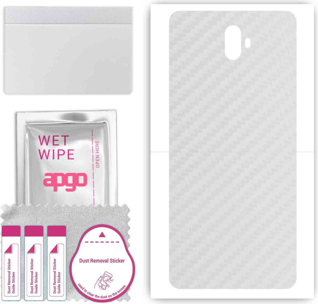 apgo Rückseite Schutzfolie, Skin, kompatibel mit myPhone Prime 5, Hinten Displayschutzfolie aus Vinylfolie, kratzfest, einfache Montage - Transpar...