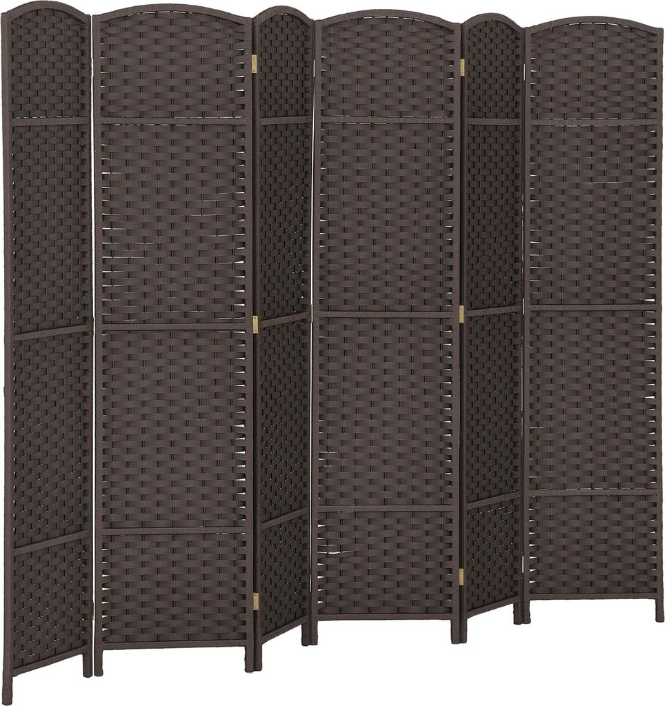 HOMCOM Paravento a 6 pannelli 240 x 170 cm Divisorio in Immagine del prodotto 