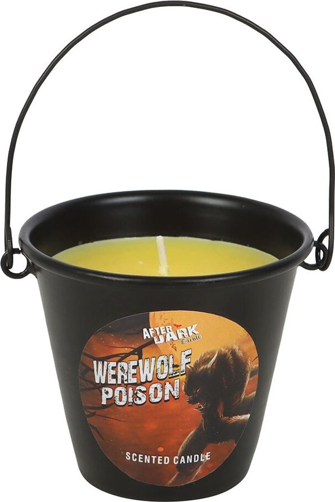 Something Different - Duftkerze "Werewolf Poison", Schlapphut SD6508 (Einheitsgröße) (Schwarz/Orange/Weiß)