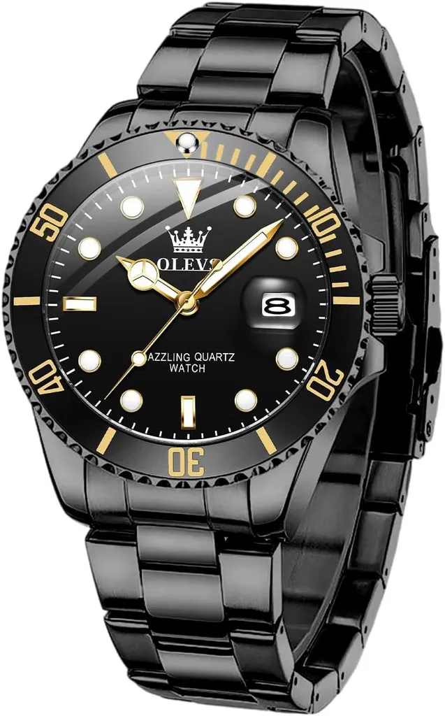 Orologio Quarzo Uomo Acciaio Inox - Quadrante 42mm Facile Lettura