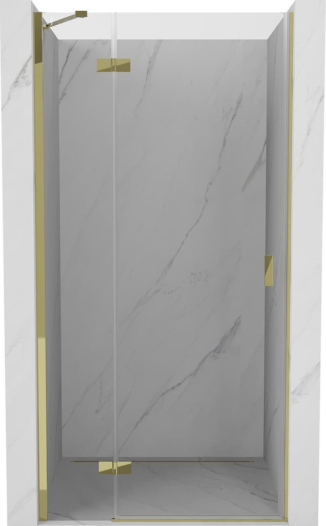 Mexen Mist-H Duschpendeltür links 100 cm, transparent, gold - 8A5-100-000-50-00-L