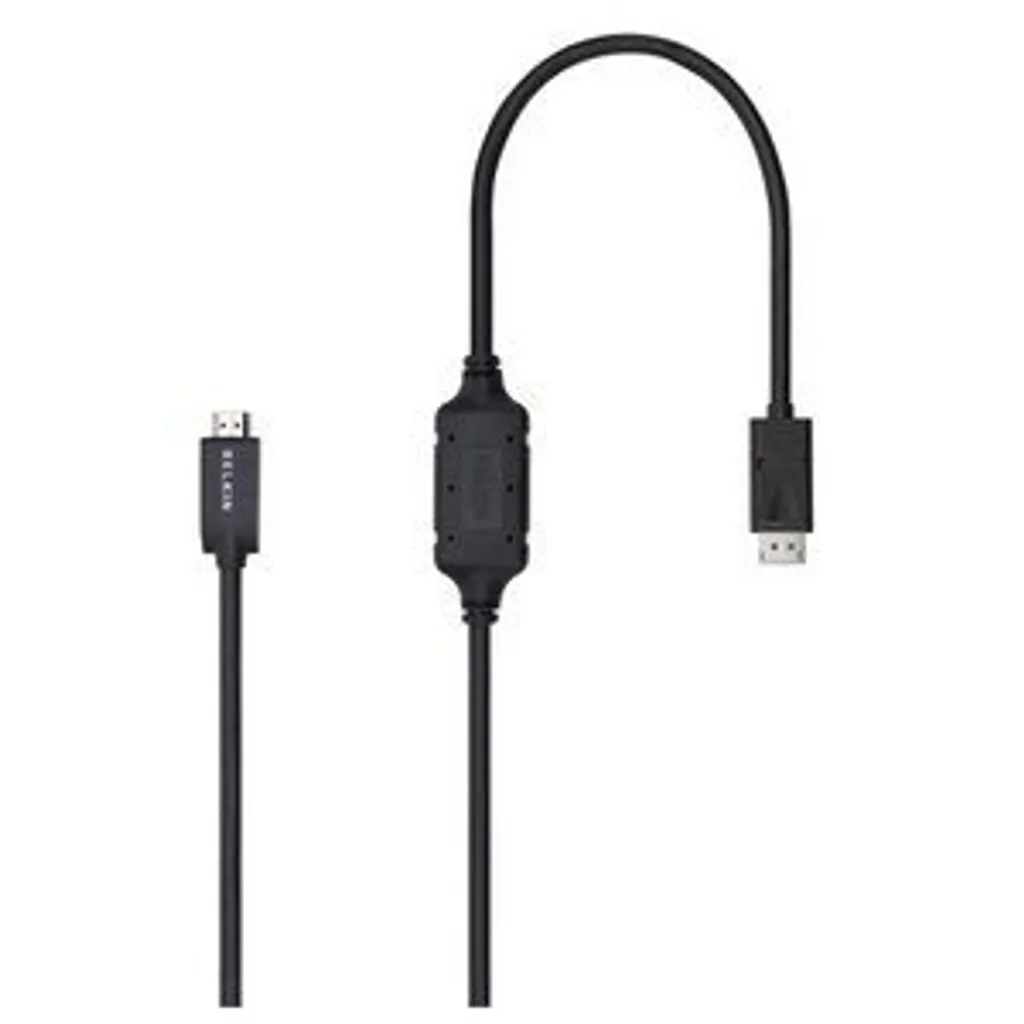 Câble DisplayPort HDMI 4K Noir 1,8m - Qualité d'Image Ultra Haute Déf
