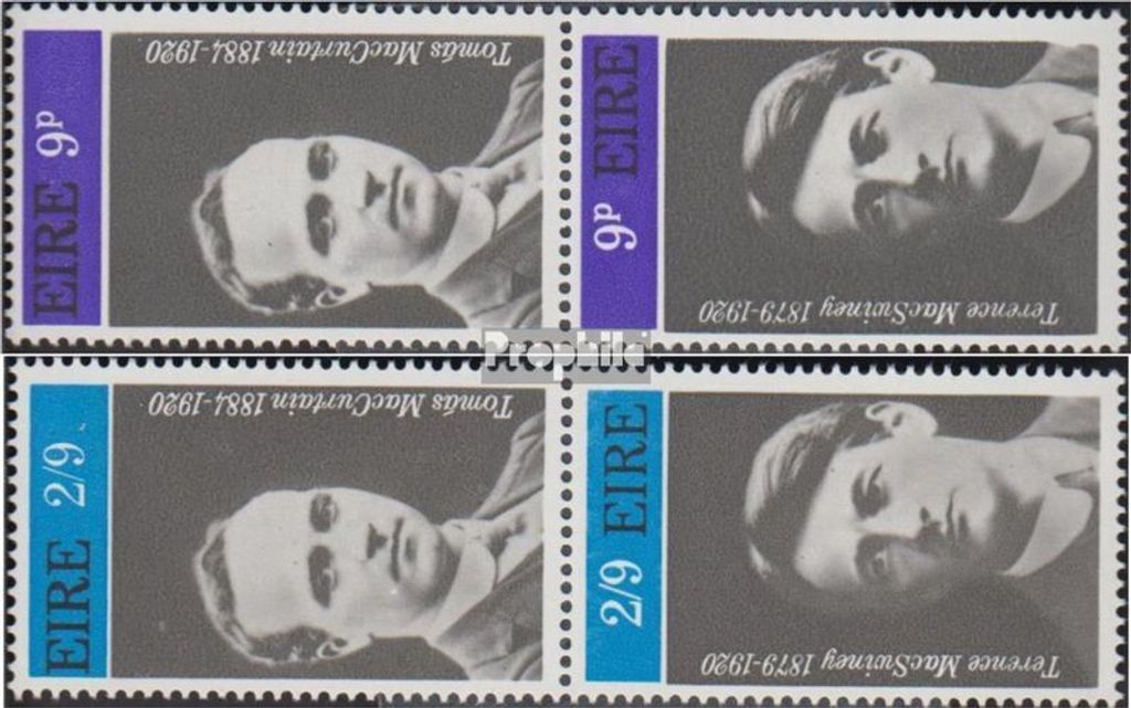 Briefmarken Irland 1970 Mi 244-247 senkrechtes Paar (kompl.Ausg.) postfrisch Freiheitskämpfer