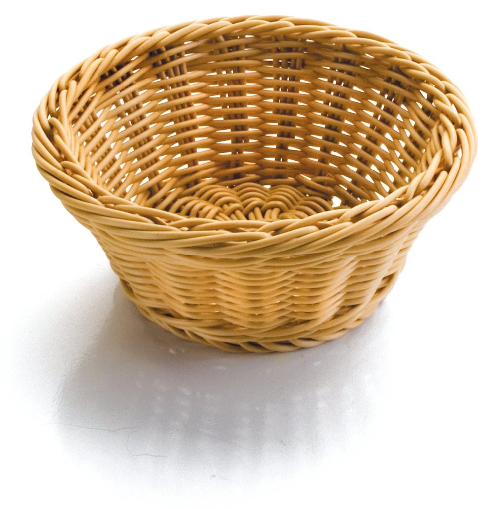 LACOR 63474 Runde Brotkorb, Polypropilene, beige, 26 x 26 x 8 cm