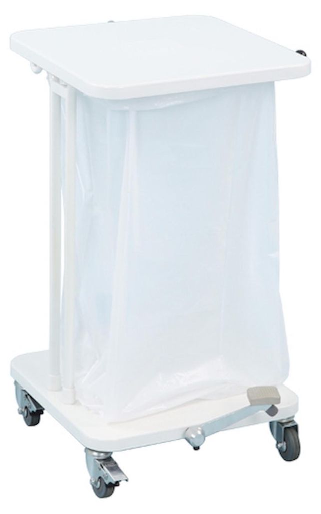 Abfallsackständer mit Deckel und Fußpedal | 40 Liter, HxBxT Produktbild 