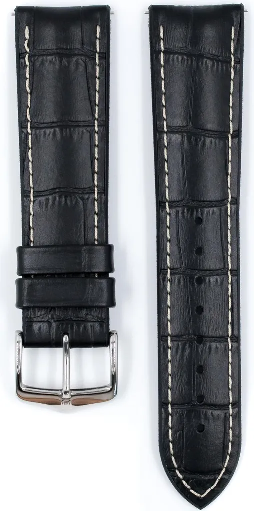 Cinturino Hirsch George Nero 20mm | L'Eleganza del Vitello Italiano - 2