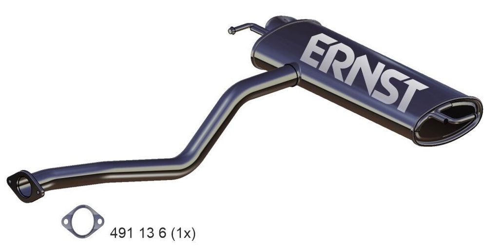 ERNST 647014 Endschalldämpfer für KIA SPORTAGE (SL) Auspuff