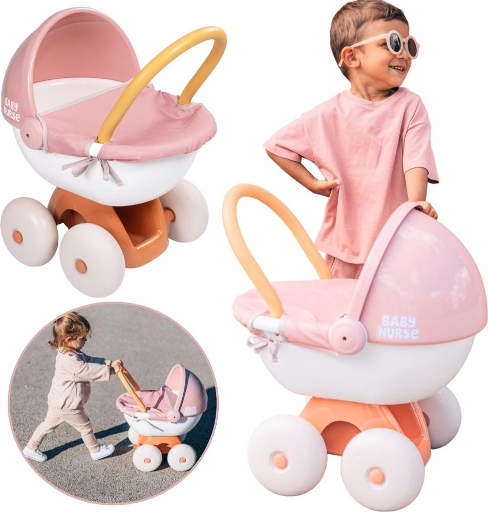 Passeggino SMOBY con capottina in plastica Immagine del prodotto 