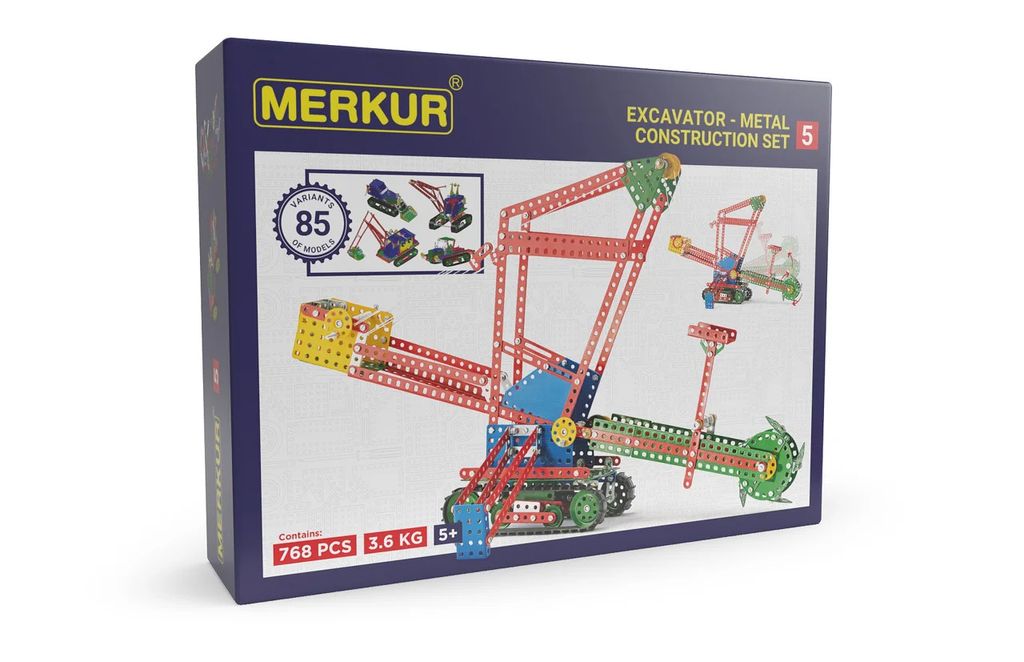 Merkur 5 bouwpakket, 80 modellen, 767 onderdelen Productafbeelding 