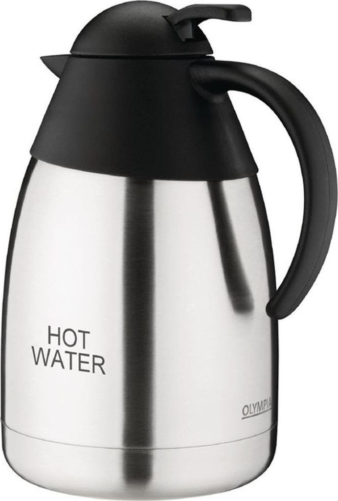 Thermoskanne Olympia 1,5L HOT WATER | Edelstahl und Polypropylen | 4 Kannen