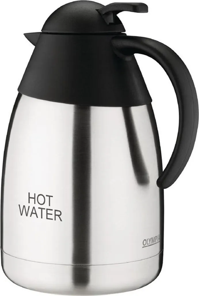 Caraffa Acqua Calda Olympia 1,5L - Design Essenziale in Acciaio