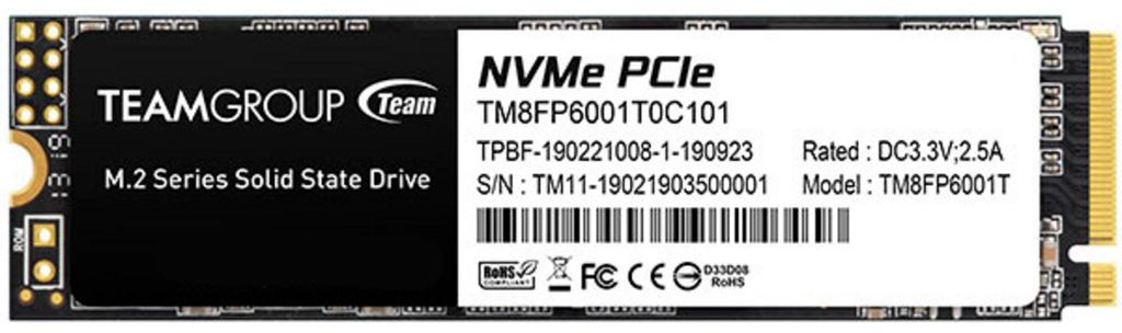 MP33 1 TB (PCIe 3.0 x4, NVMe 1.3, M.2 2280) Produktbild 
